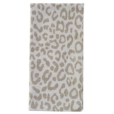 Safari Leopard Printed Towel - Natural Set of 2 Park Designs - The Fox Decor
